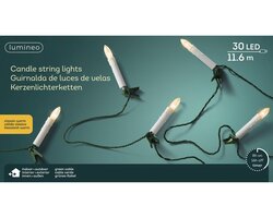 Lumineo LED candle lights steady buiten - afbeelding 2