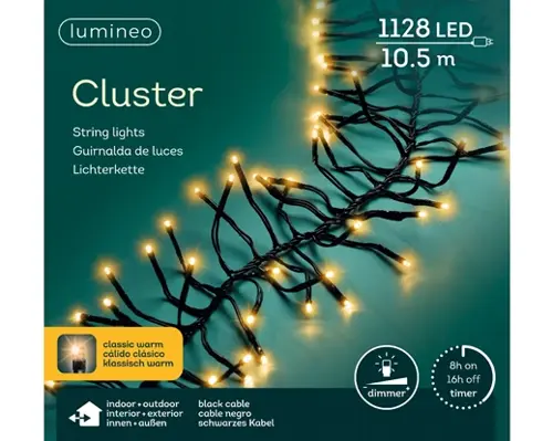 Lumineo Led cluster l1000cm-1128l klassiek warm - afbeelding 1
