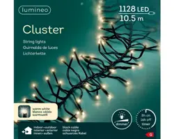 Lumineo Led cluster l1000cm-1128l zwart/warm wit - afbeelding 1