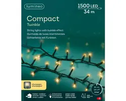 Lumineo Led compact twinkle 3400cm1500l groen/soft gold - afbeelding 1
