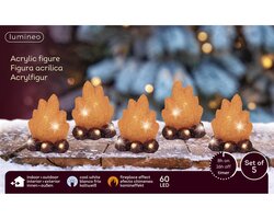 Lumineo LED haard acryl openhaard effect buiten - afbeelding 2