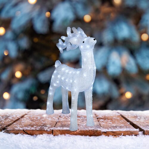 Lumineo LED hert acryl deer flashing effect buiten L.23cm x W.52cm x H.71cm - afbeelding 1