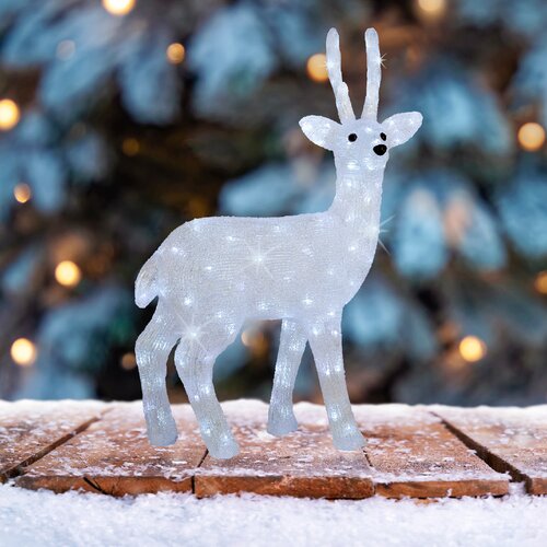 Lumineo LED hert acryl deer flashing effect buiten L.32cm x W.57cm x H.77cm