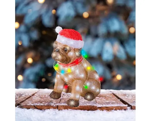 Lumineo LED hond acryl steady buiten