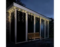 Lumineo Led icicle compact l375h80 wit/warm wit/klassiek warm - afbeelding 3