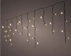 Lumineo Led icicle l1100cm259l zwart/soft gold - afbeelding 2