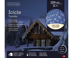 Lumineo LED icicle lights 8 functie twinkel effect buiten - afbeelding 2