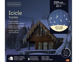 Lumineo LED icicle lights 8 functie twinkel effect buiten - afbeelding 2