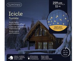Lumineo LED icicle lights 8 functie twinkel effect buiten - afbeelding 2