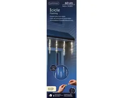 Lumineo Led iciclelight l360h39c transparant/warm wit - afbeelding 1