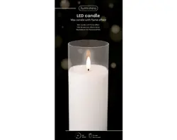 Lumineo LED kaars glas BO binnen - afbeelding 3