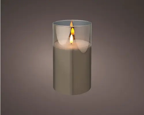 Lumineo LED kaars glas BO binnen - afbeelding 1