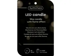 Lumineo LED kaars wax steady binnen - afbeelding 2