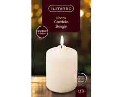 Lumineo LED kerkkaars plastic steady BO buiten - afbeelding 2