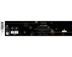 Lumineo LED kerkkaars plastic steady BO buiten - afbeelding 2