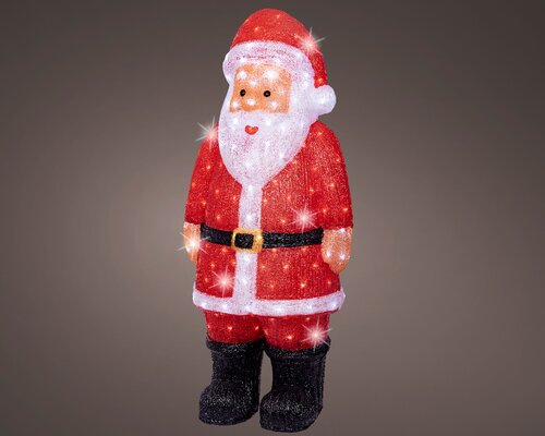 Lumineo LED kerstman acryl steady buiten L.37cm x W.47cm x H.108cm - afbeelding 1
