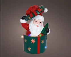 Lumineo Led kerstman l10.5b13h20cm-5l multi - afbeelding 1