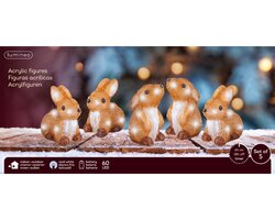 Lumineo LED konijn acryl steady buiten L.16.5cm x W.200cm x H.14cm - afbeelding 2