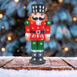 Lumineo LED notenkraker acryl nutcracker steady buiten L.20cm x W.28cm x H.60cm - afbeelding 1