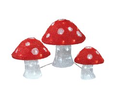 Lumineo LED paddenstoel acryl mushroom steady buiten - afbeelding 3