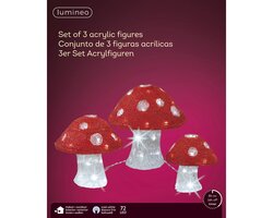 Lumineo LED paddenstoel acryl mushroom steady buiten - afbeelding 2