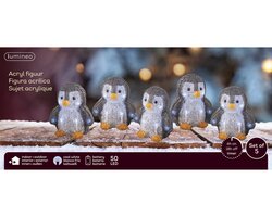 Lumineo LED pinguïn acryl steady buiten - afbeelding 2