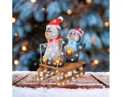 Lumineo LED pinguïn acryl steady buiten