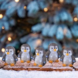 Lumineo LED pinguïn acryl steady buiten L.10.5cm x W.200cm x H.13.8cm - afbeelding 2