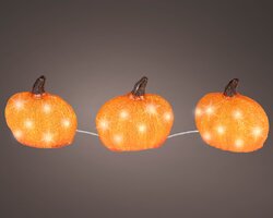 Lumineo LED pompoen acryl steady buiten 3ass - afbeelding 1