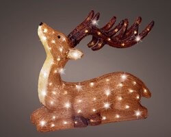 Lumineo LED rendier acryl steady buiten L.18cm x W.52cm x H.56cm - afbeelding 1