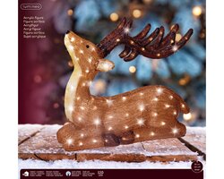 Lumineo LED rendier acryl steady buiten L.18cm x W.52cm x H.56cm - afbeelding 2