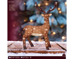 Lumineo LED rendier acryl steady buiten L.25cm x W.66cm x H.86cm - afbeelding 2