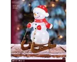 Lumineo LED sneeuwpop acryl steady buiten - afbeelding 2
