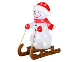 Lumineo LED sneeuwpop acryl steady buiten - afbeelding 3