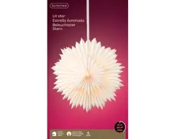 Lumineo LED ster papier steady binnen - afbeelding 2