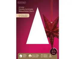Lumineo LED ster papier steady binnen fsc mix 100% - afbeelding 2