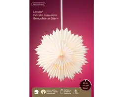 Lumineo LED ster papier steady binnen fsc mix 100% - afbeelding 3
