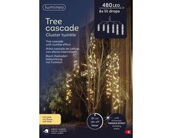 Lumineo LED tree cascade cluster 8 functie twinkel effect buiten - afbeelding 2