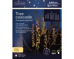 Lumineo Ledcascade compact sparkle l2m648l zwart/soft gold - afbeelding 1