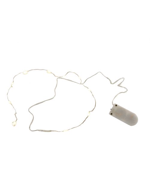 Lumineo Micro LED Budget String  Zilver/Warm Wit - afbeelding 1