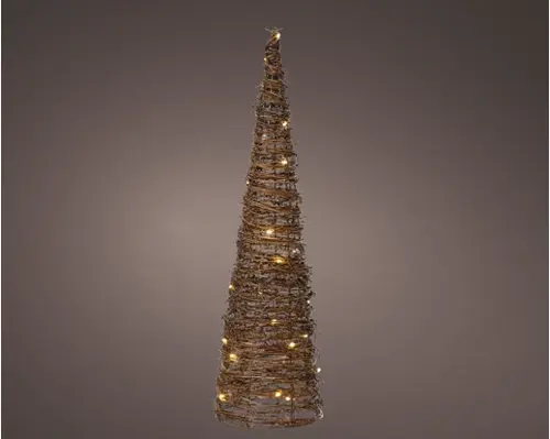 Lumineo Micro LED cone rotan steady binnen - afbeelding 1