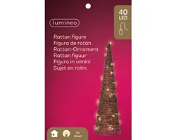 Lumineo Micro LED cone rotan steady binnen - afbeelding 2