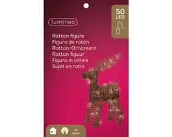 Lumineo Micro LED rendier rotan steady binnen - afbeelding 2