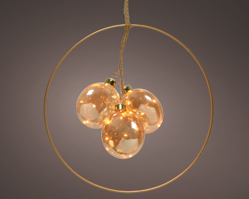 Lumineo Microled 3 Ballen D28cm Amber