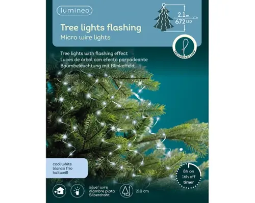 Lumineo Microled bunch l210cm-672l koel wit - afbeelding 1