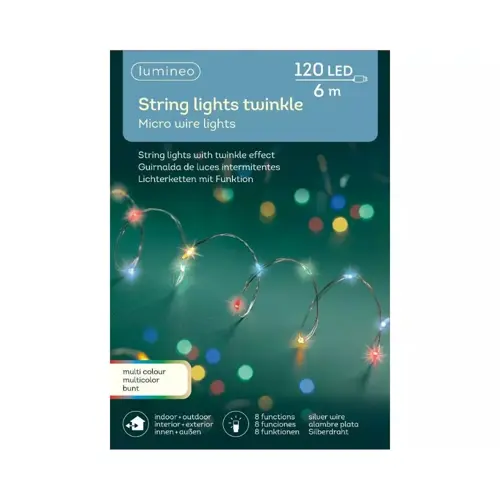 Lumineo Microled twinkle l6m-120l zlvr/mlt