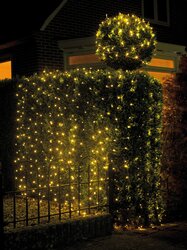 Lumineo netverlichting 96 led lampjes 1,3x1m warm wit-zwart - afbeelding 4