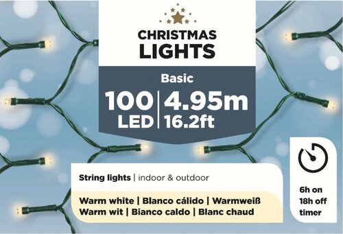 Lumineo objects verlichting led 100-4,95 m warm wit-groen - afbeelding 1