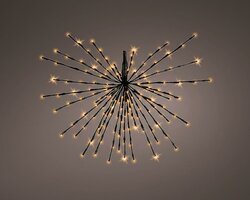 Lumineo polestar flashing 60 led-Ø45 cm klassiek warm-zwart - afbeelding 2
