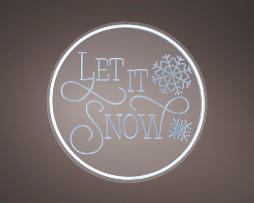 LumineoLED neon light plastic let it snow steady binnen